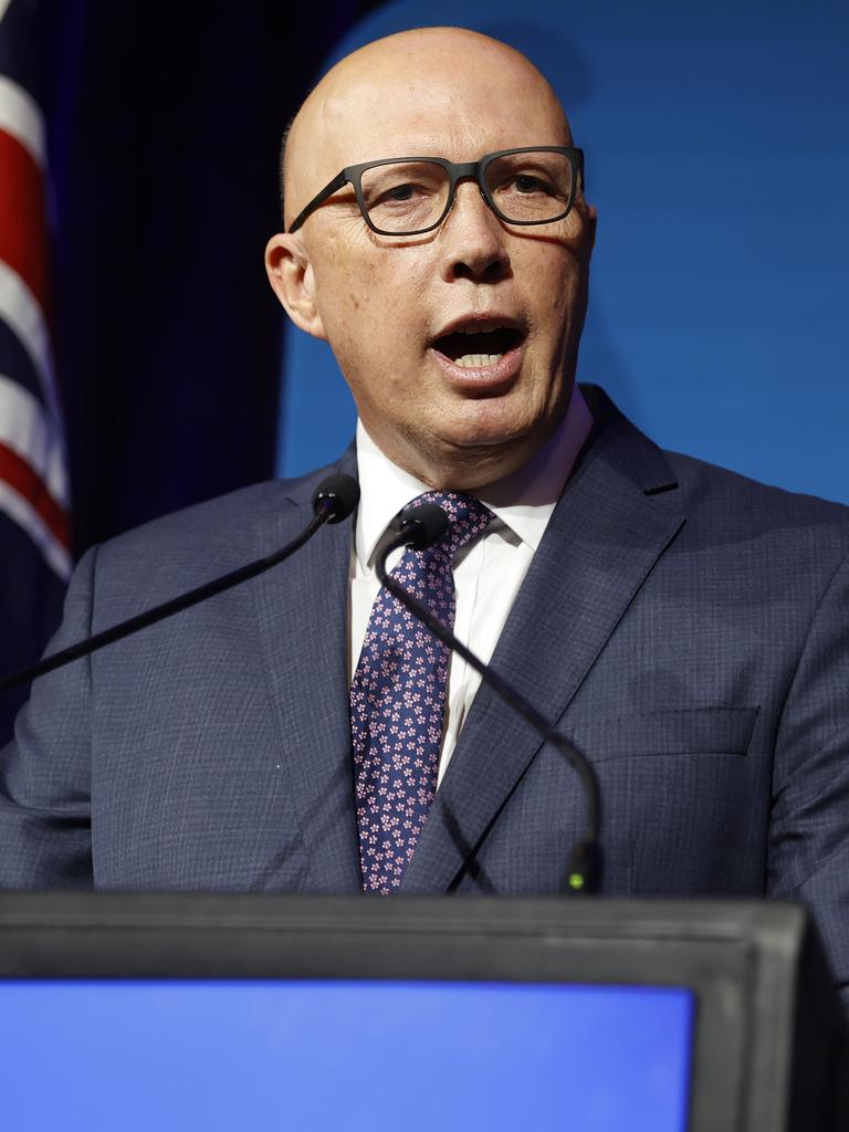 Mr Dutton said the decision would be welcomed by Hamas. Picture: NCA NewsWire / Dylan Coker