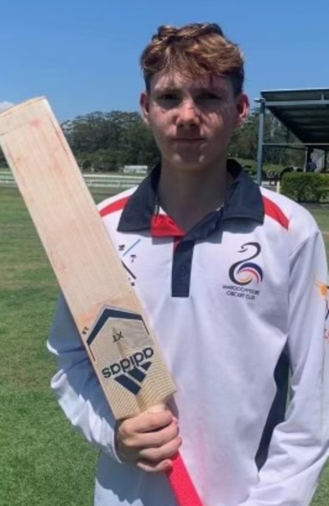 Maroochydore junior cricketer Will Dodunski.