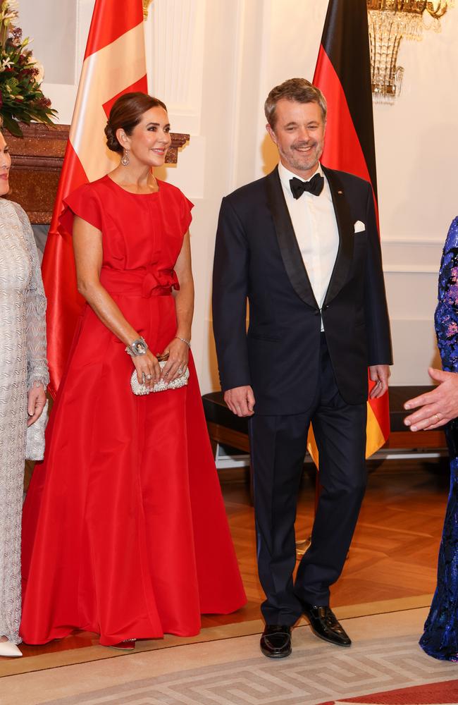 Queen Mary of Denmark and King Frederik X. attend a dinner for the heads of state of Denmark, Finland, Iceland, Norway and Sweden. Picture: Getty