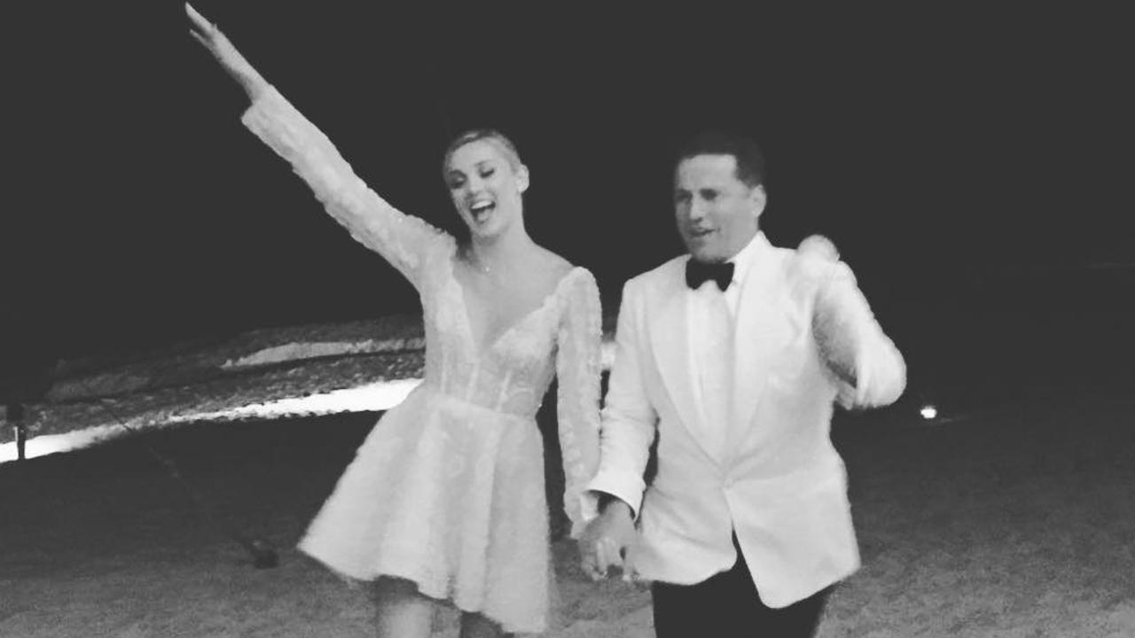 Stefanovic and Yarbrough celebrate their wedding in Cabo.