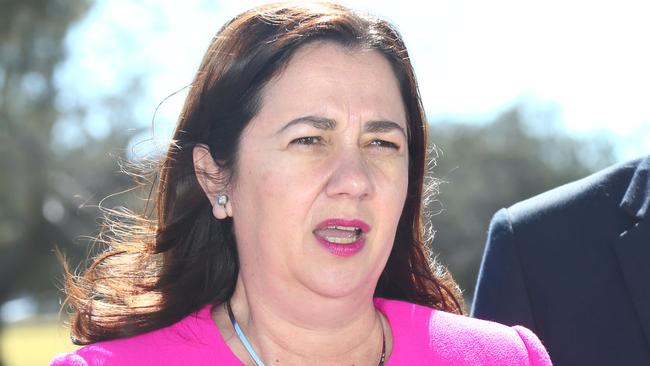 Premier Annastacia Palaszczuk made the announcement yesterday. Picture Mike Batterham