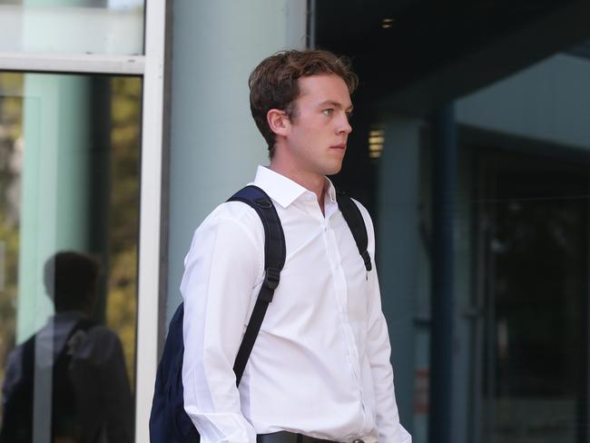 Liam Ellis-Roberts leaves Gosford Local Court. Picture: AAP Image/CRAIG WILSON