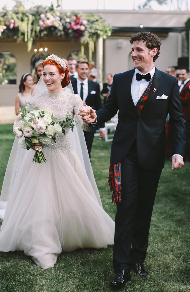 Emma Watkins and Lachlan Gillespie in happier times. Picture: Lara Hotz