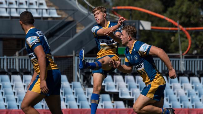 Ethan Sanders executes a kick. Picture: Monique Harmer