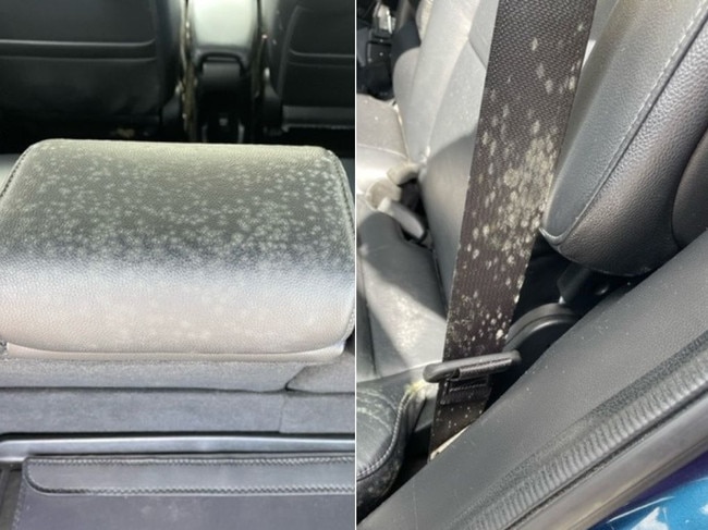 An Adelaide mum purchased a car from NSW that was reported in 'good' condition, only to discover it was covered in mould and flood damaged. Pictures: Supplied