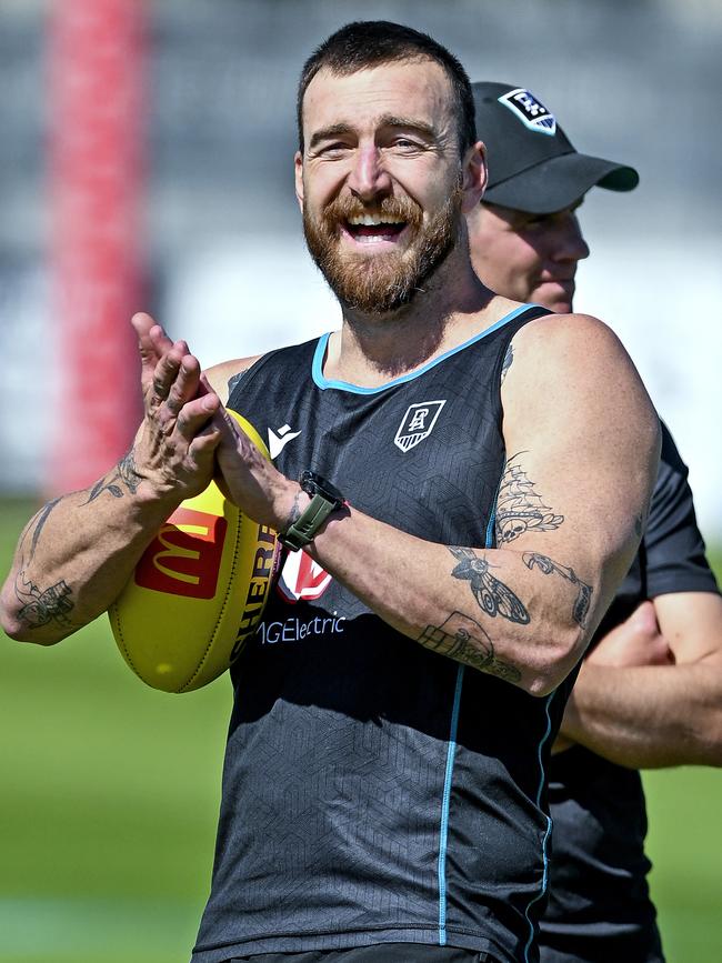 The Port Adelaide star is in line to return on Saturday night. Picture: Mark Brake