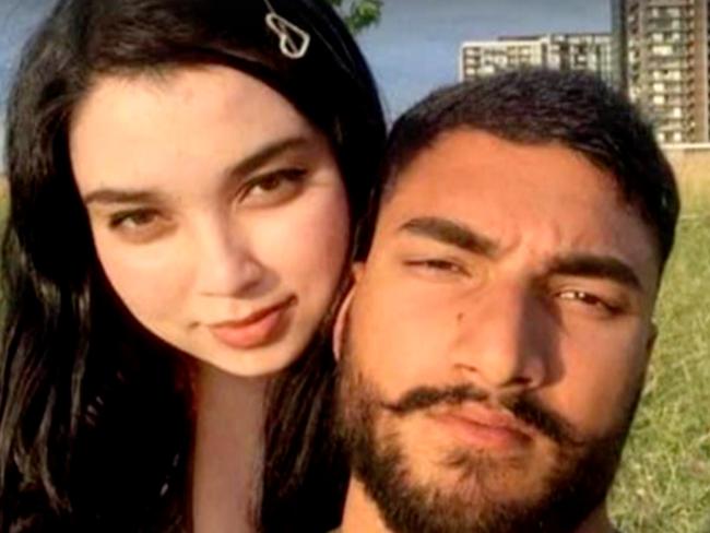 **PLEASE TAKE LEGAL ADVICE ON WHETHER ANY PIXELLATION WILL BE NEEDED****Sourced from 9 NewsAminah Hayat and Meraj Zafar pose for a selfie. Zafar is accused of Ms Hayat’s murder after her body was found in a bath of acid.