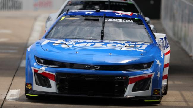 Kyle Larson said SVG “kicked his ass”. Picture: Michael Reaves/Getty Images