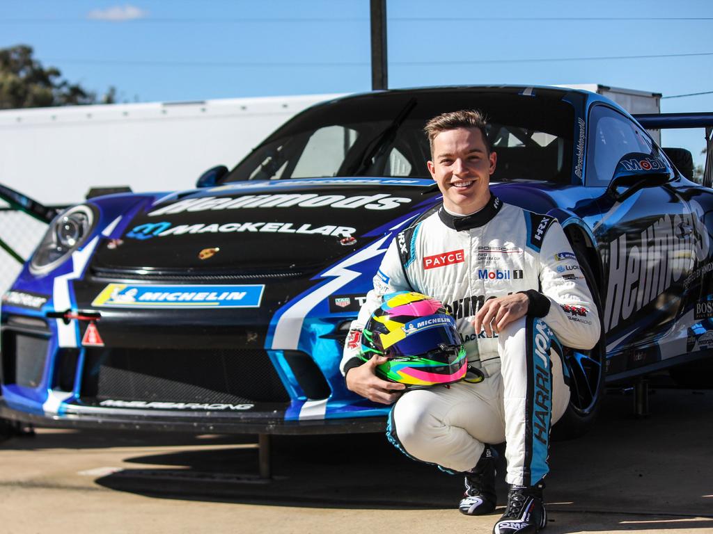 Buderim motorsport star Harri Jones at the Porsche Carrera Cup