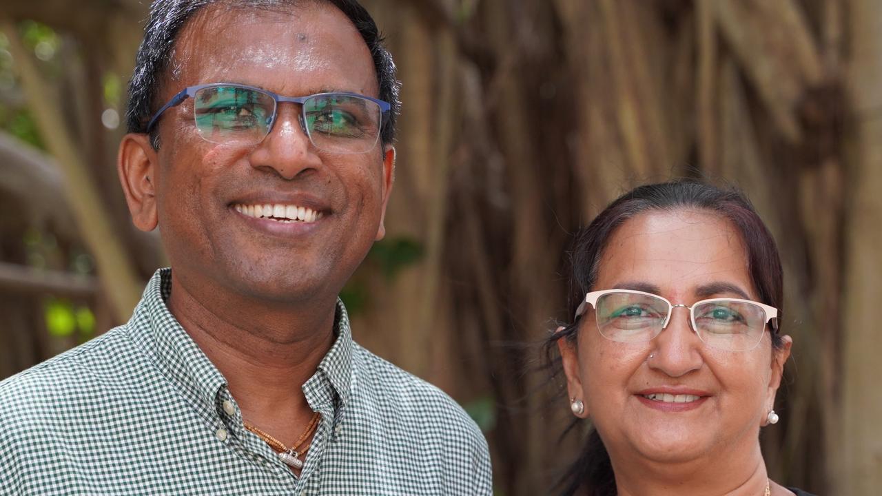 Awal Rajendra and his wife Yogita have received Mackay Regional Council approval to legitimise a Hindu Temple in Grasstree Beach, south of Mackay. Picture: Heidi Petith