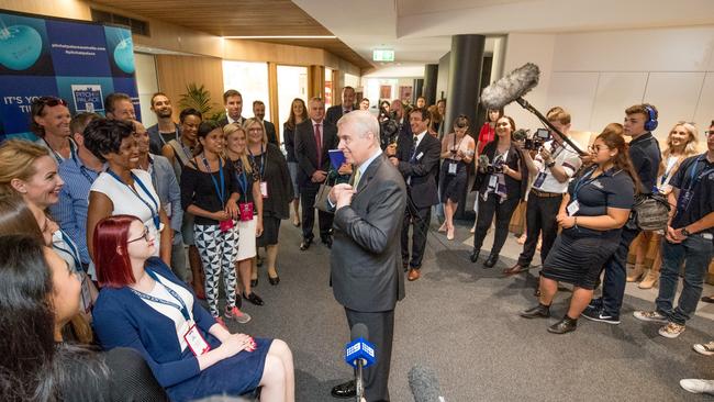 Some words of advice for entrepreneurs from Prince Andrew at Bond University last year. Photo: Supplied