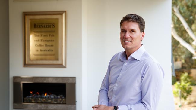 Senator Cory Bernardi at his Adelaide home. Picture: Matt Turner.