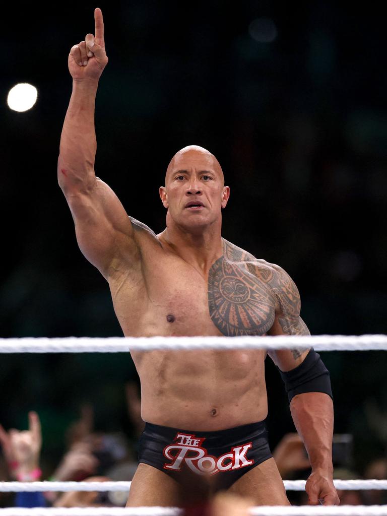 The Rock has experienced success in the WWE. Picture: Tim Nwachukwu/Getty Images via AFP