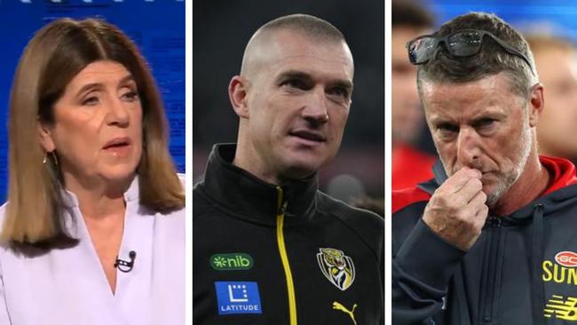 Caroline Wilson has called for Dustin Martin to stay a one-club player. Photo: Channel 9