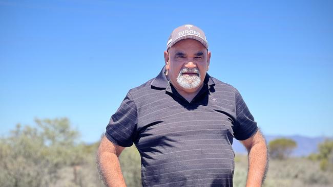 Alwyn McKenzie outside his home in Davenport an Aboriginal community and suburb about 4 kilometres northeast of Port Augusta. Picture: Emma Brasier