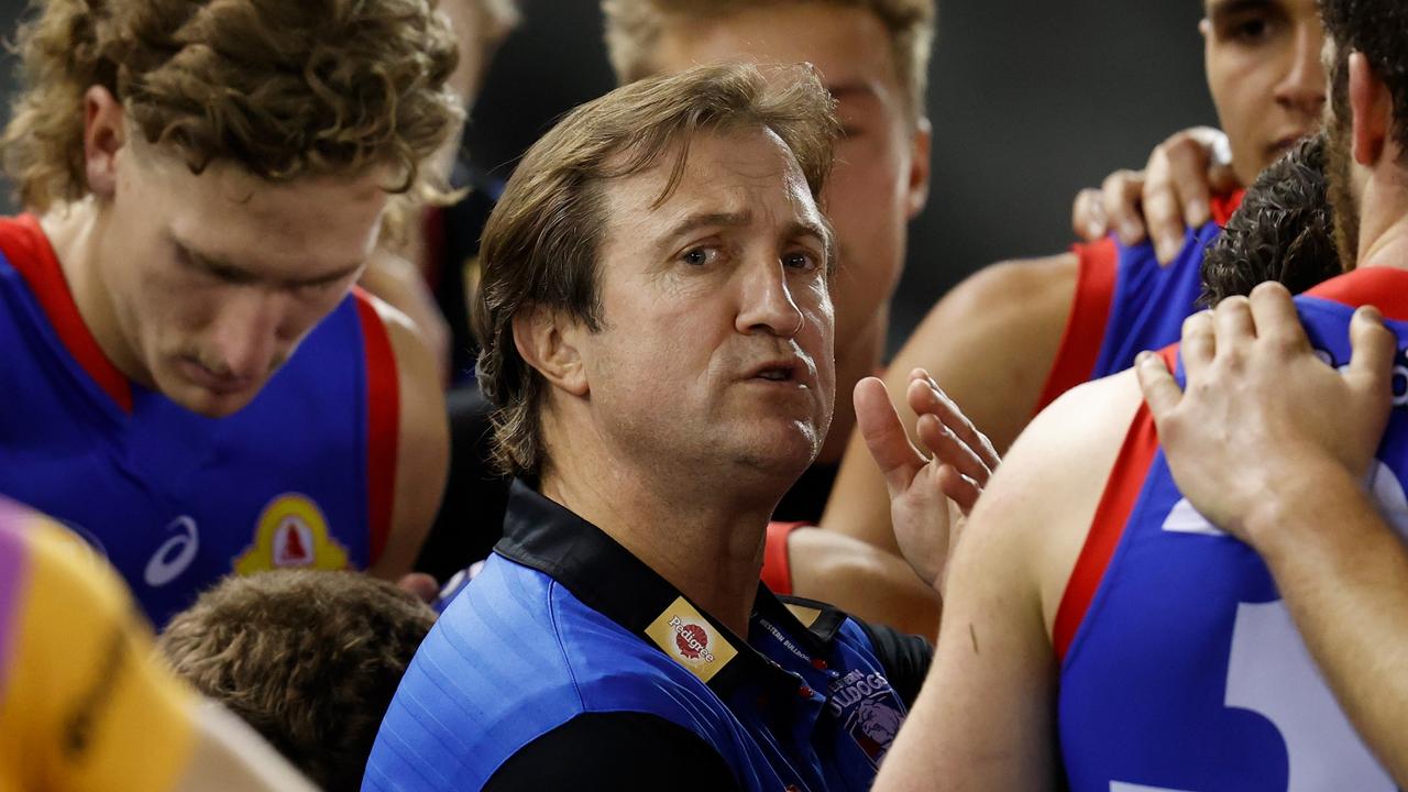 Western Bulldogs coach Luke Beveridge says the Bulldogs are ‘capable of a lot more’. Picture: Michael Willson/AFL Photos via Getty Images