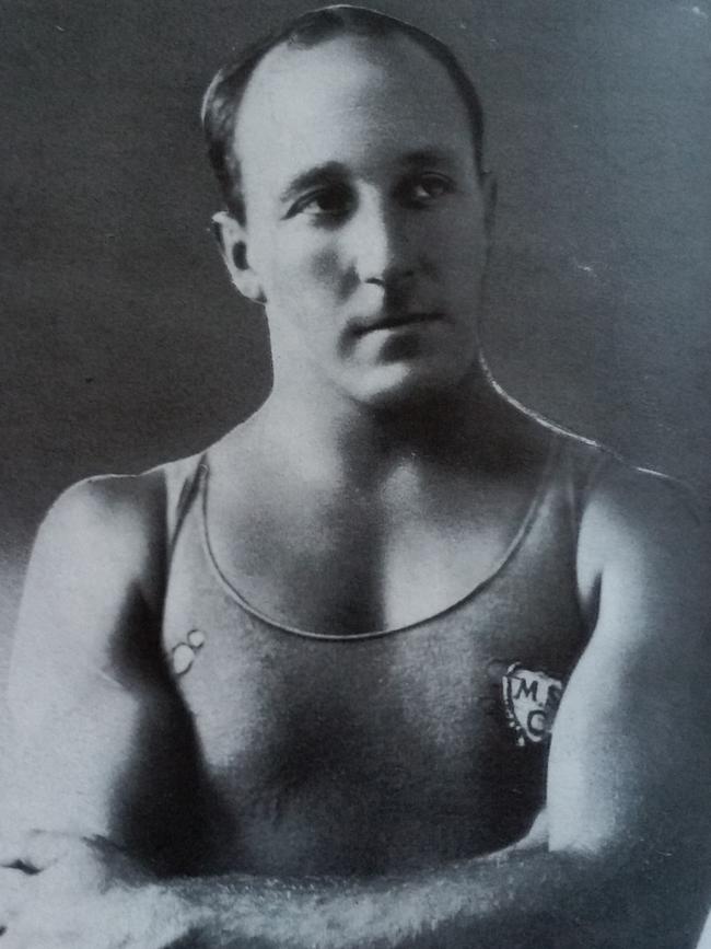 Cecil Healy, the gold and silver medal winning swimmer from the Stockholm 1912 Games. Picture: Supplied