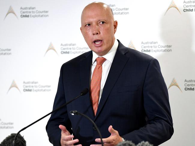 Home Affairs Peter Dutton. Picture: NCA NewsWire / Dan Peled