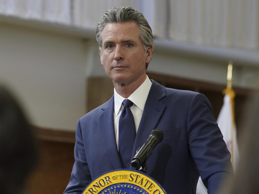 California Governor Gavin Newsom has insisted the city will rebuild in time. Picture: AP Photo/Rich Pedroncelli