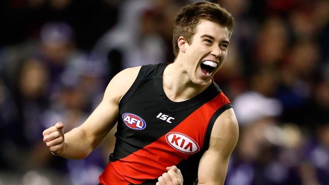 Zach Merrett won a heap of the footy in 2017. Picture: Getty Images