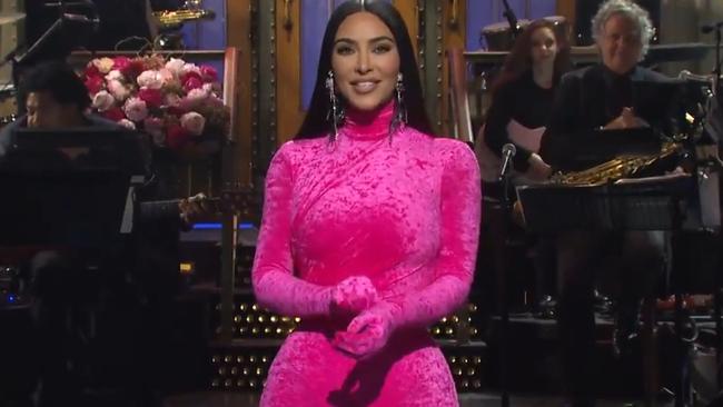 Kim Kardashian roasted her ex-husband on SNL in October. Picture: SNL