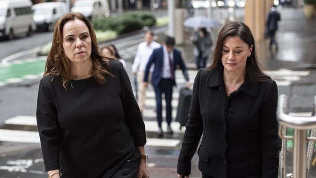 Former Super Retail executives turned whistleblowers Rebecca Farrell and Amelia Berczelly. Picture: Monique Harmer