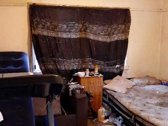 The squalid home where Kaleb and Jonathon were found in 2020. Source: Disability Royal Commission