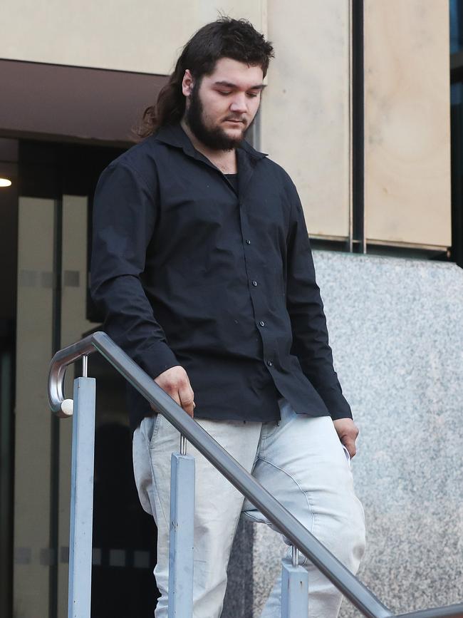 Charlie Read son of Chopper Read at the Hobart Magistrates Court. Picture: Nikki Davis-Jones