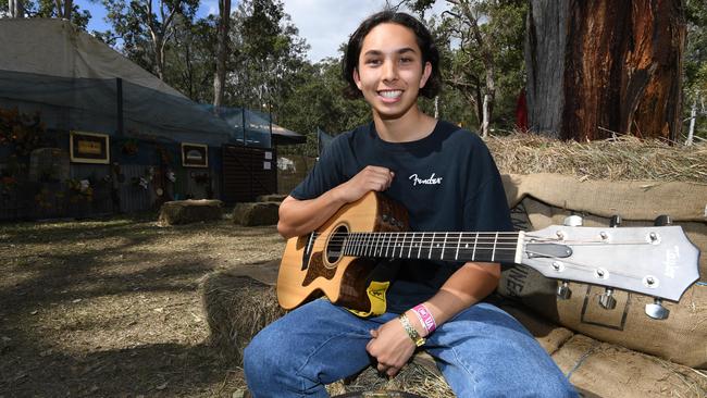 Tyler Hammill took part in a talent search at the 2019 Gympie Muster.