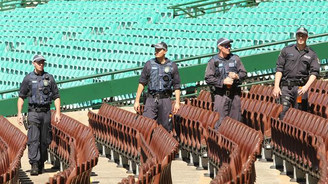 There will be unprecedented security at the SCG.