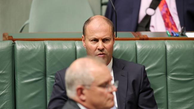 Treasurer Josh Frydenberg said lifting the super guarantee would increase the retirement ­income of a median earner by $33,000 but “lower their working-life income by around $32,000”. Picture: NCA NewsWire / Gary Ramage