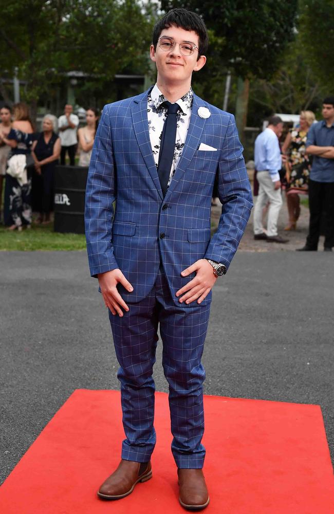 Alec Kasmer at Nambour State College School Formal. Picture: Patrick Woods.