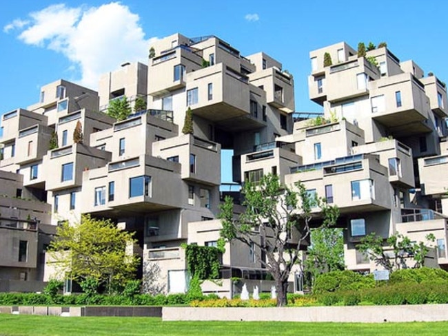 The architecturally unique Habitat 67 building in Montreal inspired the original Sirius building and the new proposed design.