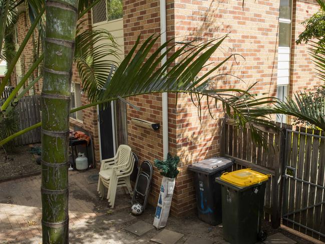 Unit at 56 Collier Road at Stafford were a man died in suspicious circumstances on Monday night. Photo Lachie Millard.