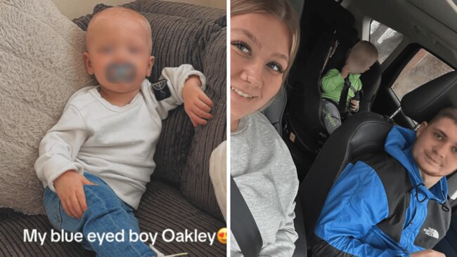 She gave birth to her "blue-eyed Oakley." Source: rivvahcrowther/TikTok