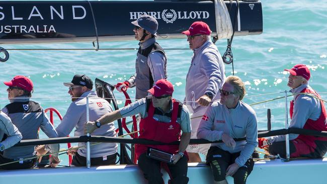 Prince Frederik (at the wheel) was en route to Audi Hamilton Island Race Week when the Brisbane incident occurred. Picture: Andrea Francolini