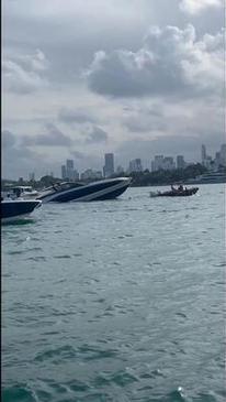 $4M Lamborghini yacht sinks off Miami Beach, stranding 30-plus influencers