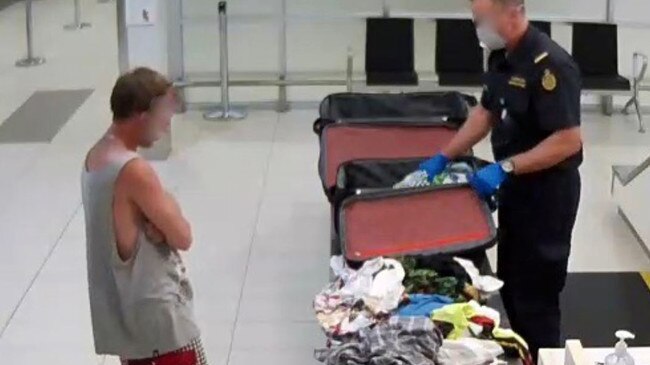 Michael Alexander Curtis, 36, at Gold Coast Airport on March 21 last year. Picture: AFP