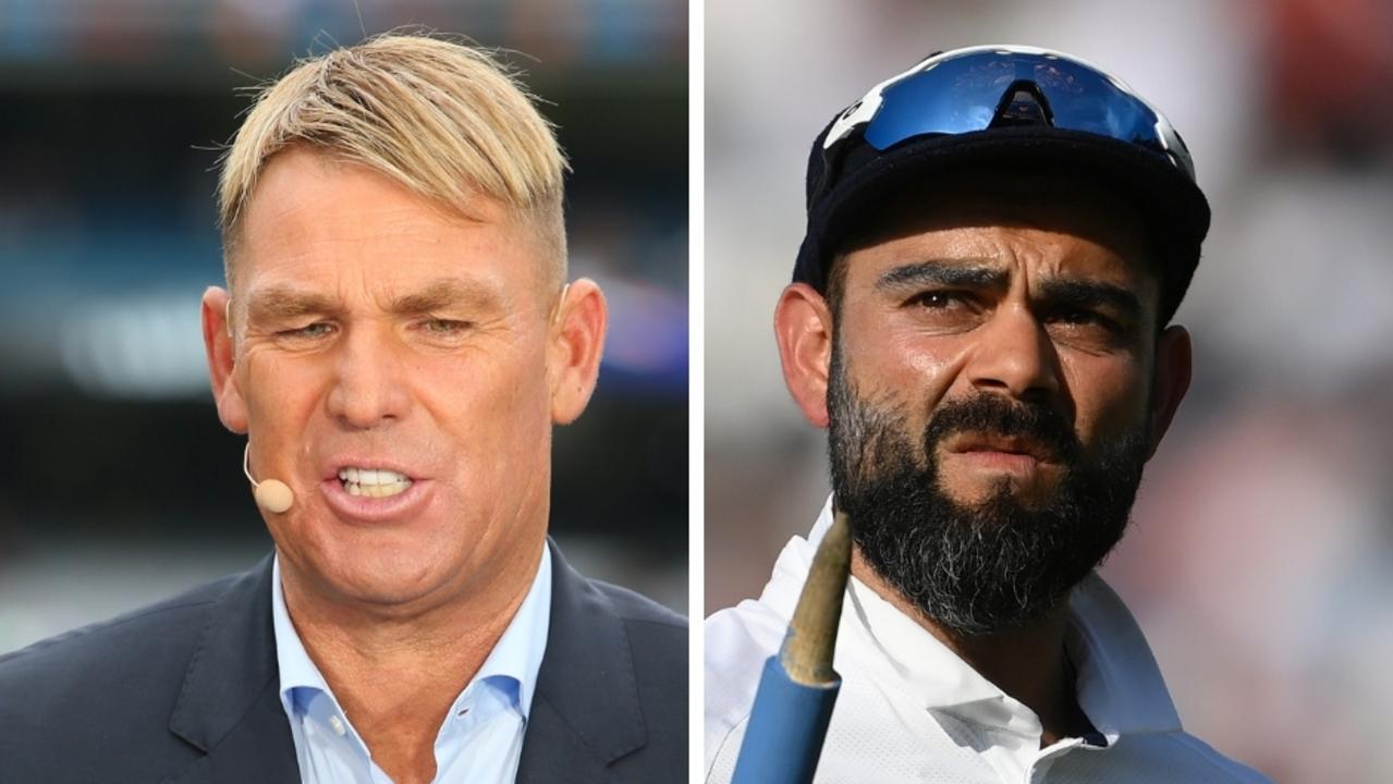 Shane Warne and Virat Kohli.