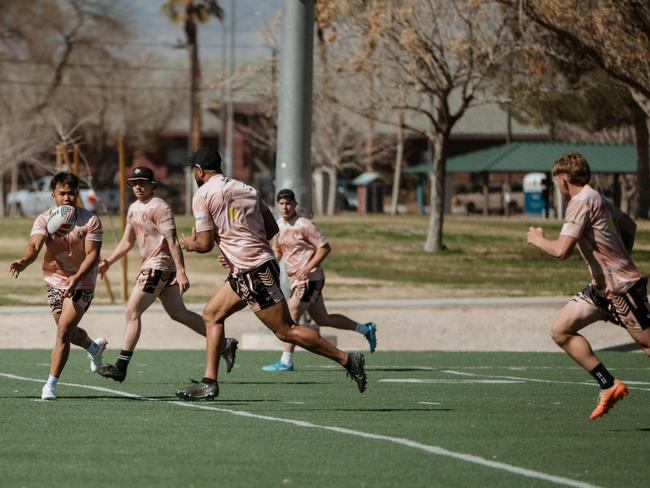 Brisbane Jackals Veterans Rugby League at training in Las Vegas. Picture credit: Jacinta Marie Photography