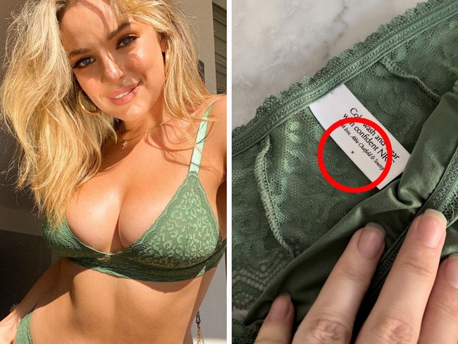 ‘Tiny’ detail on Abbie undies earns applause