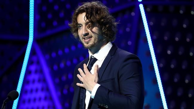 Dean Lewis scored two awards tonight. Picture: AP.