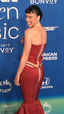 Katy Perry Flashes Her Thong and Backside in Lace-Up Skirt at Billboard  Women in Music Awards