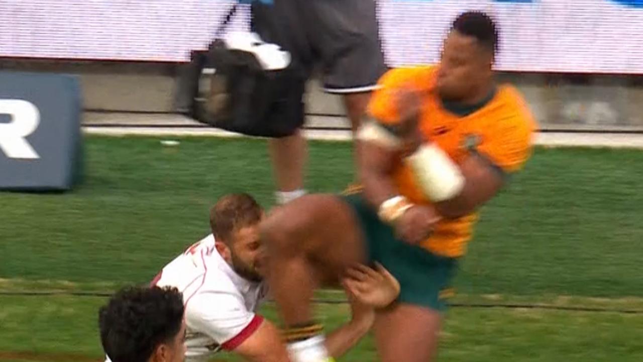 Wallabies star sent packing after ugly hit
