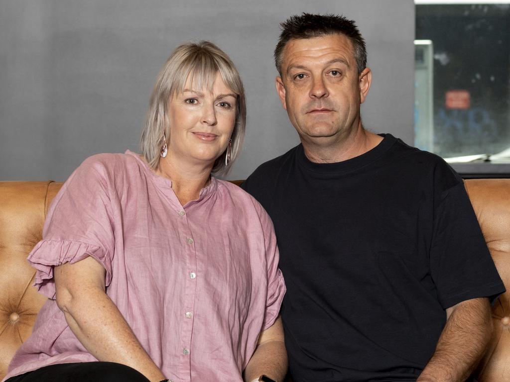 Michelle and Brent Milthorpe found there were reminders of abuse everywhere as they waited for the sexual abuse trial. Picture: NewsWire / Monique Harmer