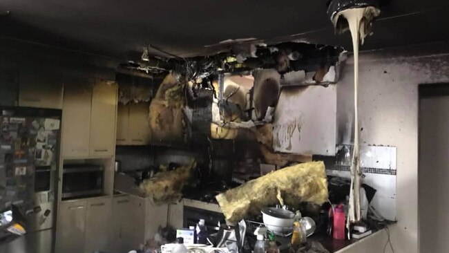 The fire started in the rangehood. Picture: Fire and Rescue NSW Hornsby