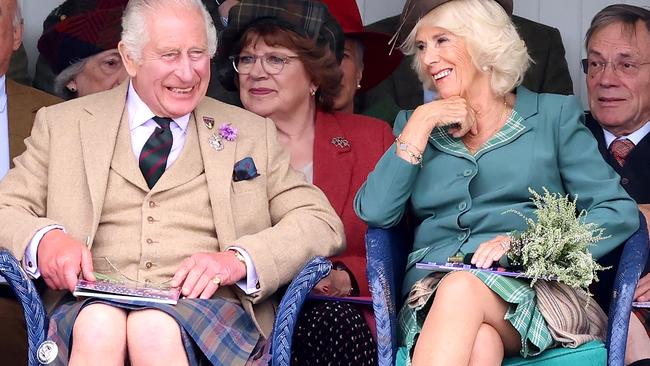 King Charles III and Queen Camilla during The Braemar Gathering 2023 in Braemar, Scotland on September 02, 2023. Picture: Getty Images.