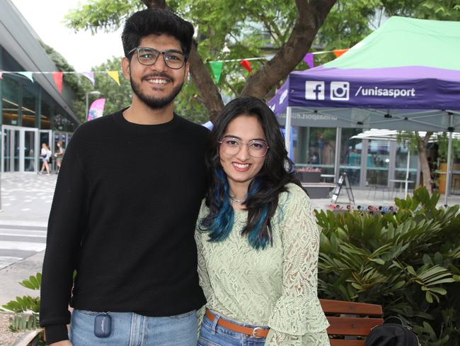 Students soak in O-Week at UniSA City West campus. Picture: Dean Martin