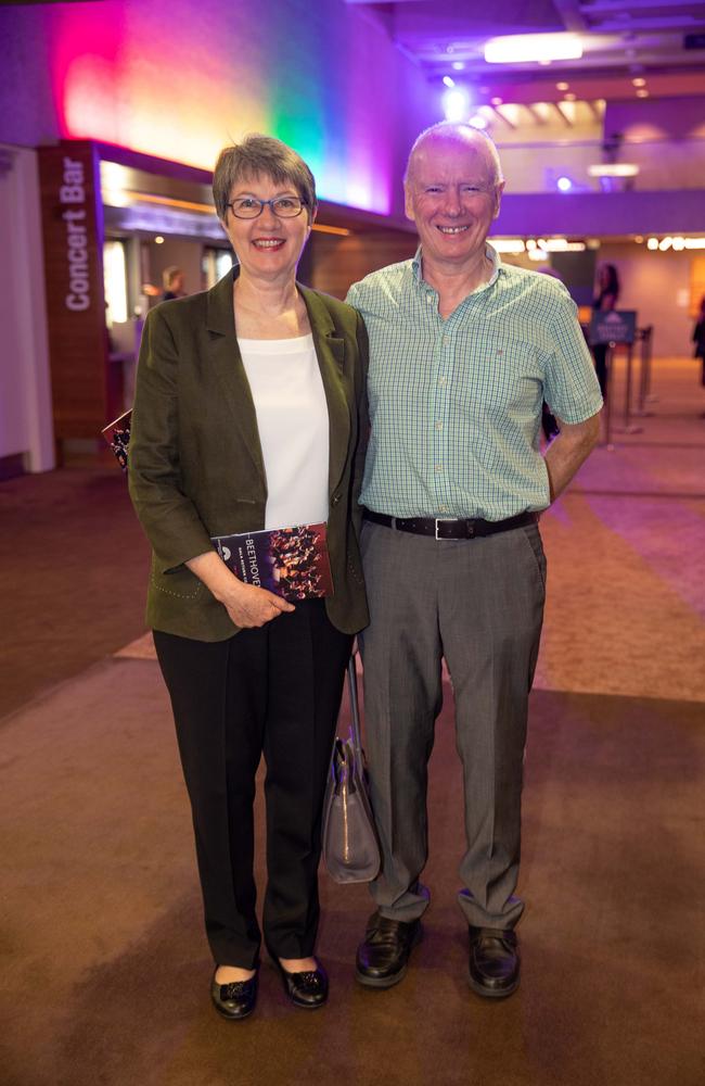 Annalisa and Tony Meikle at the Queensland Symphony Orchestra's much anticipated return to QPAC's Concert Hall. Picture: Peter Wallis, Socials: Damien Anthony Rossi