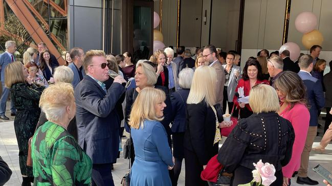 Attendees mingle at the opening of The Langham. Picture: Kathleen Skene